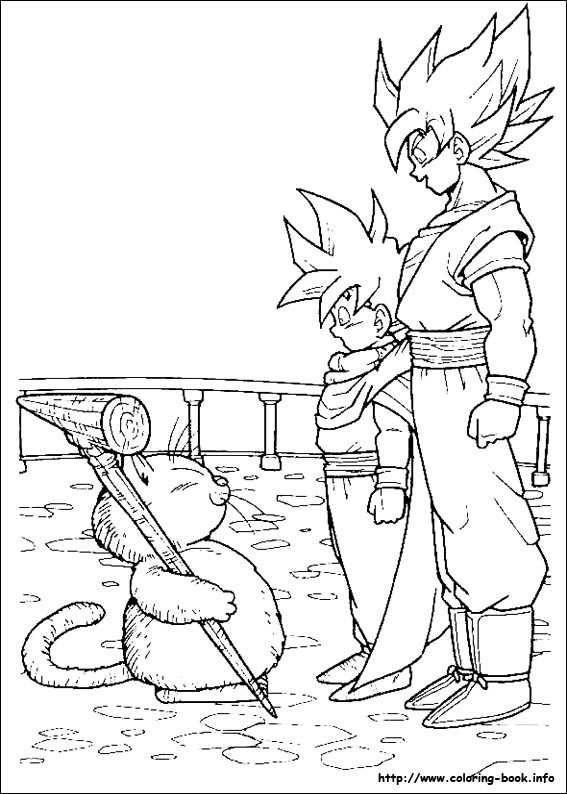 Dragon Ball Z coloring picture